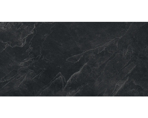 Placă de ardezie închisă la culoare, cu textură naturală, pentru podea și perete