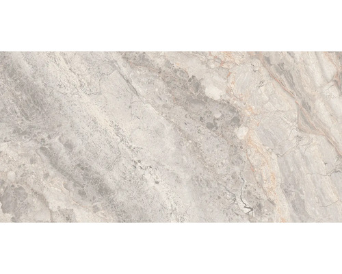 Gresie exterior / interior porțelanată glazurată rectificată Lucca Bianco 60x120 cm Model de gresie cu aspect de marmură