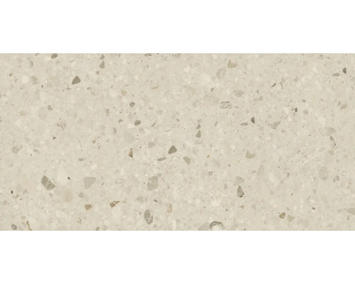 Placă ceramică bej cu efect de piatră pentru podea și perete