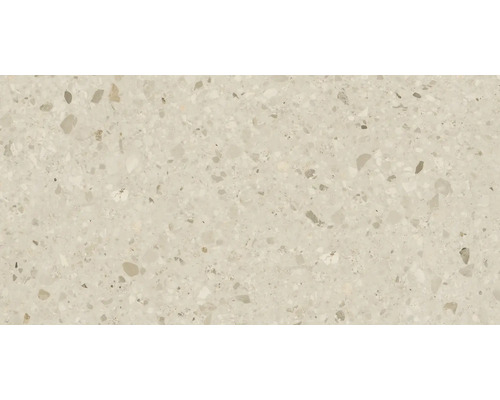 Prim-plan cu o placă de podea cu aspect de terrazzo