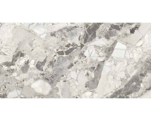 Prim-plan cu o placă de podea cu aspect de marmură