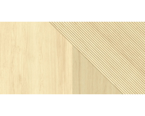 Panou decorativ din lemn cu model rectiliniu și diagonal