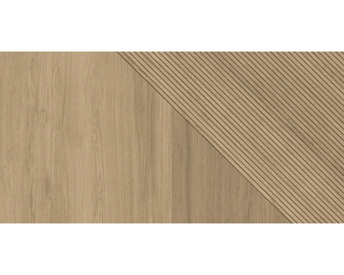 Panou din lemn cu suprafață netedă și canelată