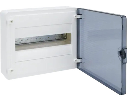 Cutie de distribuție aparentă cu ușă transparentă