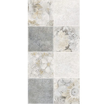 Placă ceramică cu model floral și geometric pentru interior