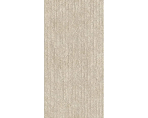 Faianță baie / bucătărie rectificată Stelar Structure bej 30x60 cm Tapetă textilă cu structură fină în dungi