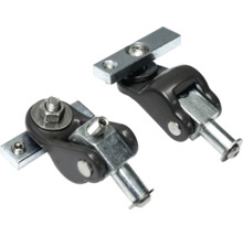 Două conectoare metalice pentru mobilă