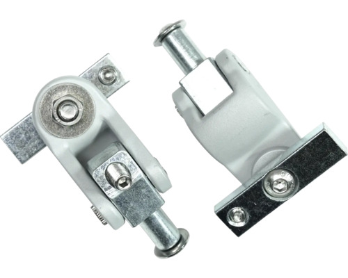 Două conectoare de colț pentru rame de ferestre metalice