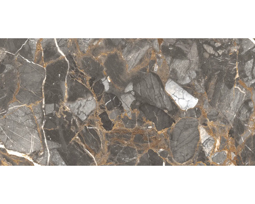 Gresie exterior / interior porțelanată glazurată rectificată Midnight Wind 60x120 cm Placă decorativă din gresie porțelanată cu aspect de marmură