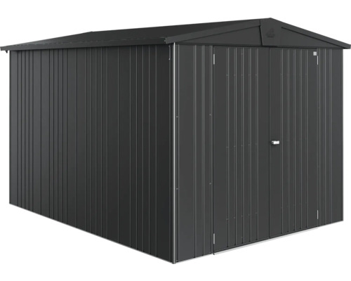 Cabină de grădină metalică cu acoperiș în două ape