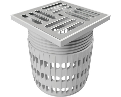 Sifon de pardoseală cu capac pătrat