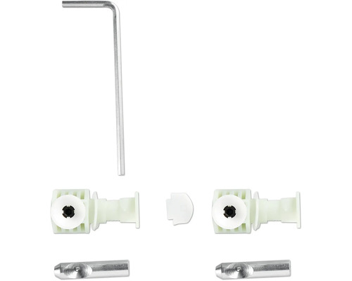 Set de montaj cu cheie Allen, diblu și știft