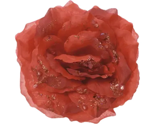 Trandafir decorativ cu elemente de bijuterie