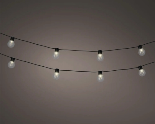 Șir de lumini cu becuri pentru exterior