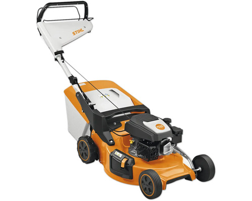 Mașină de tuns gazon pe benzină cu coș colector pentru utilizare în grădină