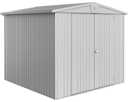 Magazie metalică de grădină cu ușă dublă