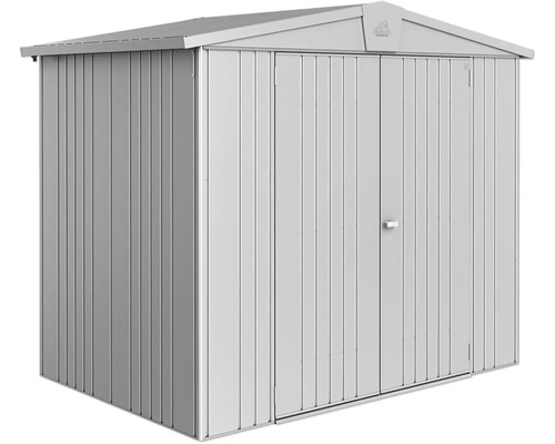 Magazie metalică de grădină cu ușă dublă pentru depozitare în exterior