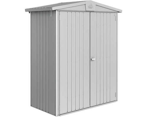 Magazie metalică de grădină cu ușă dublă pentru depozitare în grădină