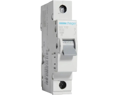 Întreruptor automat Hager 1P 32A 4,5kA, curbă B