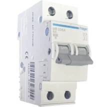 Întreruptor automat Hager 2P 6A 4,5kA, curbă B