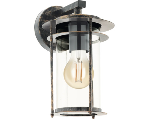Lampa de perete cu sursă de lumină în spatele sticlei