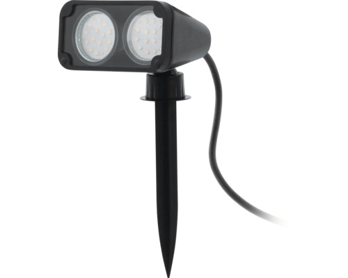 Reflector de grădină cu două lămpi LED și țăruș de împământare