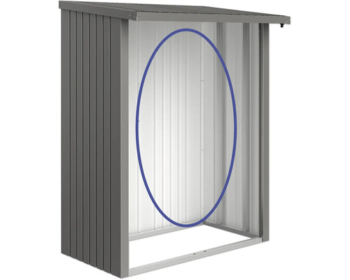 Magazie metalică pentru unelte fără ușă