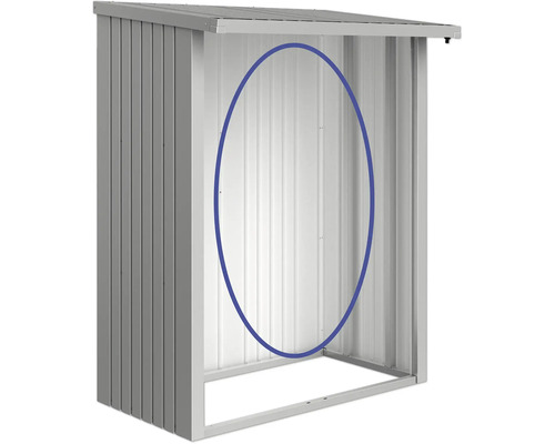 Magazie metalică pentru unelte fără ușă