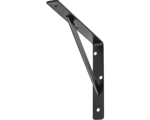 Consolă de rezistență 250x150x30 Vormann, negru Consolă de perete din metal cu găuri de fixare