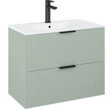 Set mobilier baie suspendat Roca Reef 80 cm PAL sage