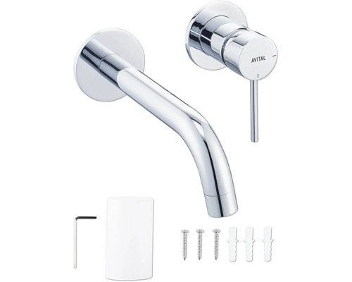 Baterie de lavoar aparentă cu accesorii