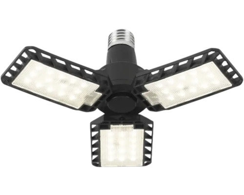 Lumină LED cu trei elemente de iluminare reglabile