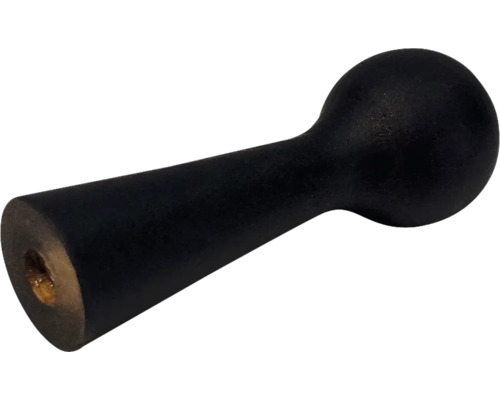 Buton de mobilă negru din lemn