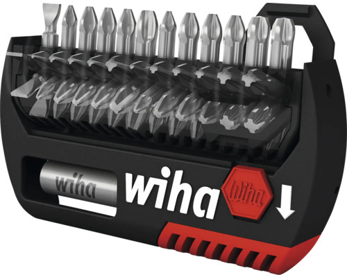 Set biți flipselectro standard Wiha 13 piese Torx Set de biți Wiha cu diverse biți de șurubelniță în suport