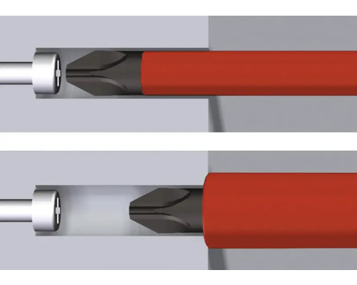 Șurubelniță plată în acțiune