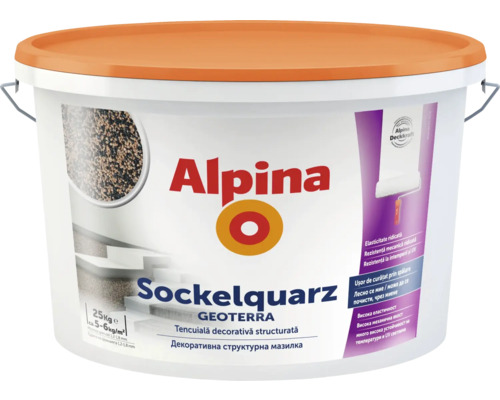 Alpina Sockelquarz în găleată cu capac portocaliu