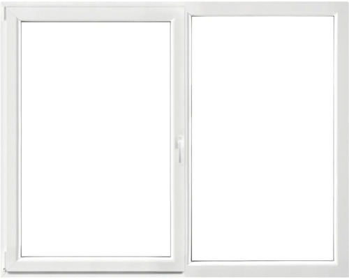 Fereastră PVC termopan ARON Econ 5 camere geam tripan 146x116 cm deschidere dublă stânga + fixă
