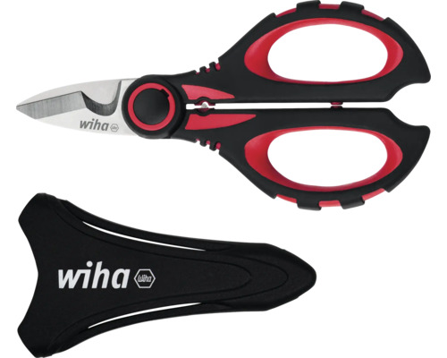 Foarfece de electrician Wiha cu husă de protecție