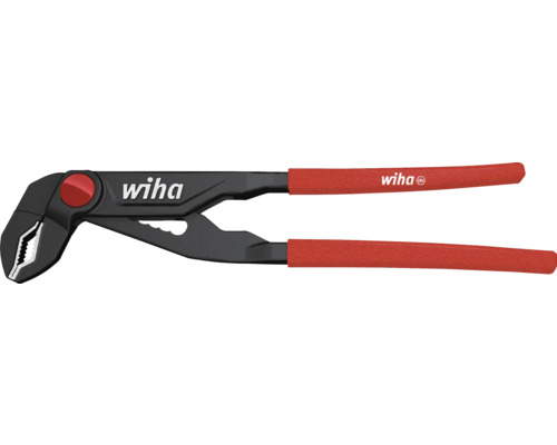 Clește pompă de apă clasic cu buton Wiha 300mm Clește combinat Wiha cu mânere roșii