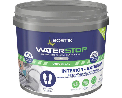 Găleată cu vopsea Bostik Waterstop pentru interior și exterior