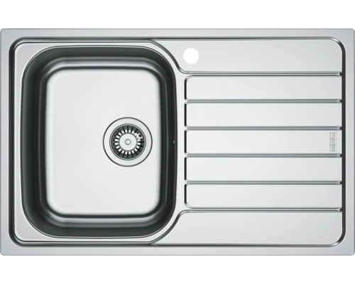 Chiuvetă bucătărie inox 1 cuvă Franke 101.0716.652 78x50 cm cu picurător dreapta Chiuvetă din oțel inoxidabil cu uscător