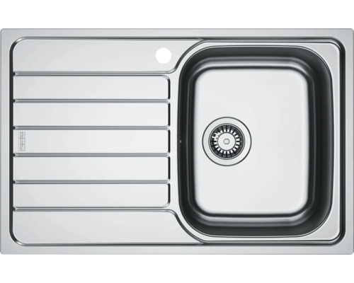Chiuvetă bucătărie inox 1 cuvă Franke 101.0716.655 78x50 cm cu picurător stânga Chiuvetă din oțel inoxidabil cu picurător
