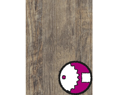 Blat bucătărie PAL Pin Laramie 4100x600x38 mm