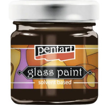 Vopsea de sticlă pe bază de solvent în recipient de sticlă