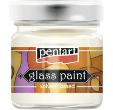 Vopsea pentru sticlă pe bază de solvent în borcan de sticlă de la Pentart