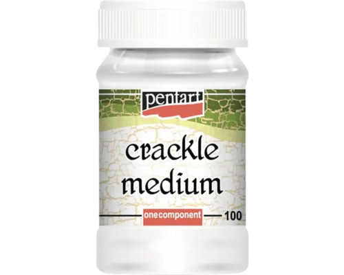 Pentart Crackle Medium, un produs component pentru efecte de crăpare, 100 mililitri