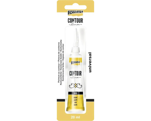 Vopsea contur universală aurie Pentart 20 ml