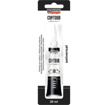Pentart Vopsea contur Neagră, 20 ml