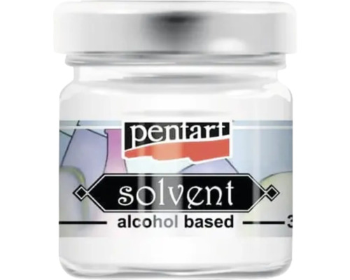 Solvent pe bază de alcool Pentart în recipient de sticlă