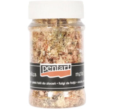 Fulgi metalici Pentart în recipient de plastic